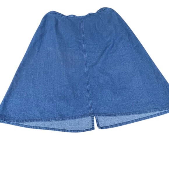 Allison Daley Jean Skirt, Women's Petite 16p R Blue - Picture 1 of 15